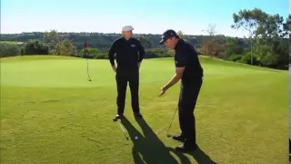 Phil Mickelson Hits Flop Shot Over Roger Cleveland