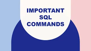 Important SQL Commands | Class X | IT | Exam Revision | 4 Marks Question |