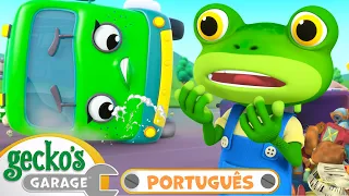 Acidente do Caminhão de Reciclagem! | Melhores Episódios do Gecko! | Desenhos Animados em Português