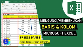 Cara Mengunci Kolom dan Baris di Excel (FREEZE PANES) | Belajar Excel