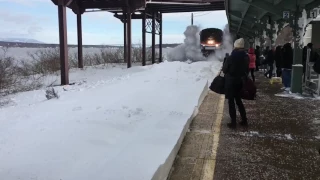 Amtrak Snow-mo Collision with Music