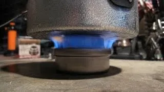 Evernew Titanium Alcohol Stove   Boil Test #3