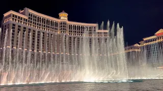 The Fountains of Bellagio 4K HDR 9 PM Performance | Bellagio Resort & Casino Las Vegas Summer (2022)