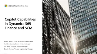 Copilot Capabilities in Dynamics 365 Finance and SCM | Dynamics 365 TechTalk