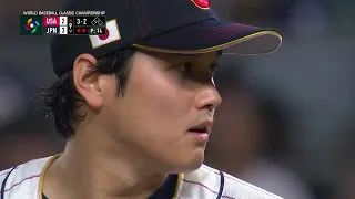 Shohei Ohtani strikes out Mike Trout | 9th inning | WBC 2023 FINALS