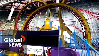 West Edmonton Mall closes world's largest indoor triple-loop rollercoaster, "Mindbender"