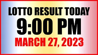 Lotto Result Today 9pm Draw March 27, 2023 Swertres Ez2 Pcso