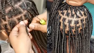 GAME CHANGER, this is how to refresh knotless box braids no re-braiding using crotchet needle WOW!