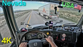 POV Truck Driving USA 4K Nevada #trucking