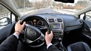 2012 Toyota Avensis 2.0l 124HP | POV Test Drive | There is something special about old cars...