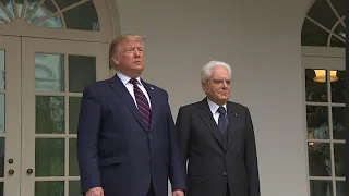 Trump hosts Italy's president at the White House