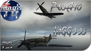 War Thunder - LaGG-3-35 & P-63A-10 - Realistic Battle