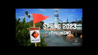 Pipeline The Surf Coaster POV animated coming to SeaWorld Orlando in 2023