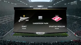 Зенит - Спартак 7 тур Чемпионата России по футболу Премьер лига FIFA 18 PS4 1