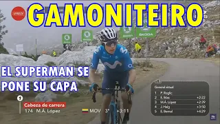 SUPERMAN LOPEZ GANA EN EL GAMONITEIRO ETAPA 18 VUELTA ESPAÑA RESUMEN