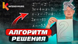 Как решать Показательные Уравнения? (часть 2)