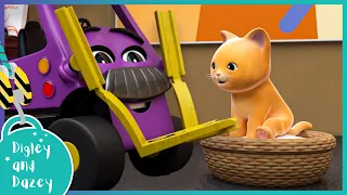 Minisode: Mystery Mix 🚧 🚜 | Digley and Dazey | Kids Construction Truck Cartoons