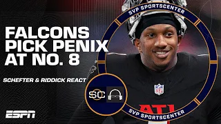 DRAFT STUNNER 👀 Why did the Falcons pick Michael Penix Jr. at No. 8? | SC with SVP