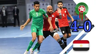 ملخص وأهداف مباراة  نهائي كأس العرب ( مصر0 - المغرب 4) - المغرب بطل كأس العرب لكرة الصالات