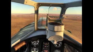 Первый бой на итальянском истребителе Re.2000 в VR шлеме, War Thunder.