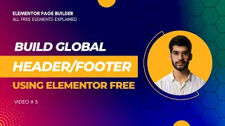 Global Header And Footer With Elementor FREE | Master Elementor Free