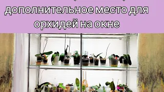 Стеллаж,полочки, дополнительное место на ОКНЕ для орхидей. Как разместить МНОГО орхидей на окне?