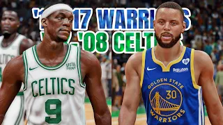 2016-17 WARRIORS vs 2007-08 CELTICS - NBA 2K24 (PS5) [4K UHD]