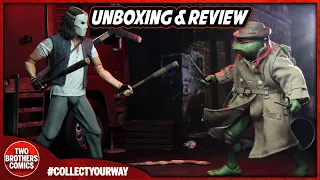 Neca Teenage Mutant Ninja Turtles Casey Jones and Raphael in Disguise Action Figure Review!