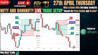 🔴Live Nifty intraday trading | Bank nifty live trading | Live options trading | 27th APRIL 2023 dhan