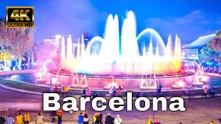 Magic Fountain of Montjuïc - Barcelona, Spain 4K