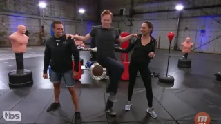 CONAN WORKS OUT WITH WONDER WOMAN GAL GADOT