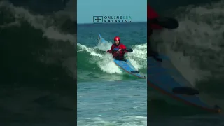 Sea kayak surfing pop out