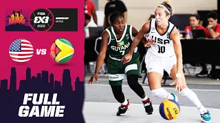 USA 🇺🇸 vs Guyana 🇬🇾 | Women | Full Game | FIBA 3x3 AmeriCup 2022