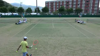 2021年IH テニス 男子シングルス2回戦 大岐優斗 佐土原(宮崎) vs 丹下颯希 新田(愛媛)