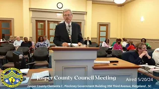 Jasper County Council Meeting 5/20/24