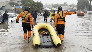 Severe flooding hits parts of southern California, heavy snow in the Midwest and East