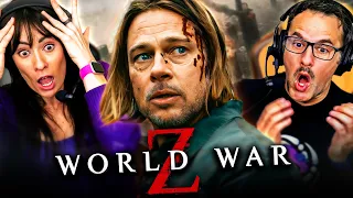 WORLD WAR Z (2013) MOVIE REACTION!! FIRST TIME WATCHING!! Brad Pitt | Zombies | Full Movie Review!