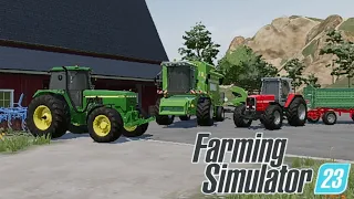 Zaczynamy Przygodę z Nowym Farming Simulator 23 [FS23]😀#1 Pierwsze żniwa i  uprawa.