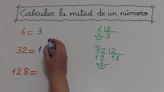 CÓMO CALCULAR LA MITAD DE UN NÚMERO