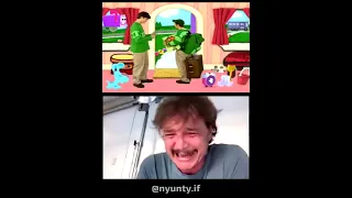 Pedro Pascal reacts to Steve leaving to college in Blue's Clues