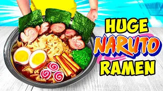 I made Giant Tonkotsu Miso Ramen from Naruto it's epic by VANZAI COOKING