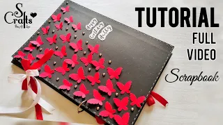 Scrapbook Making Video Tutorials | Handmade Birthday Scrapbook| anniversary scrapbook diy | S Crafts