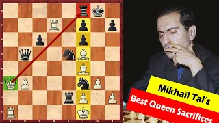 Top 5 Best Queen Sacrifices By Mikhail Tal