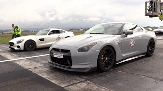 Mercedes-AMG GTS vs Audi RS6 w/ Akrapovic vs Nissan GT-R R35!