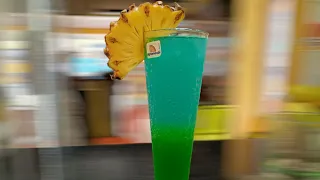 Blue Curacao 2 Layer Mocktail | The Ocean Mocktail | The Mocktail House