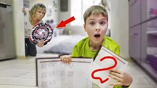 Сережа ПОРВАЛ ДНЕВНИК ради нового Дед Феникс beyblade !!! Что теперь скажет мама ? Видео для детей