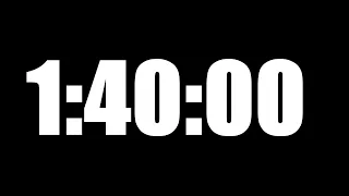 1 HOUR 40 MINUTE TIMER • 100 MINUTE COUNTDOWN TIMER ⏰ LOUD ALARM ⏰