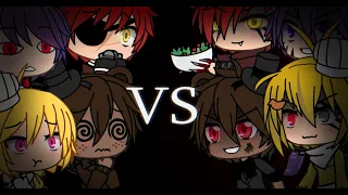 FNaF 1 vs FNaF 4 || Gacha Life || Singing battle ||