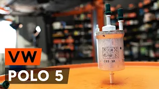 How to change fuel filter VW POLO 5 Saloon [TUTORIAL AUTODOC]