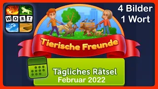 4 Bilder 1 Wort - Tierische Freunde - Lösung Tägliches Rätsel - Februar 2022